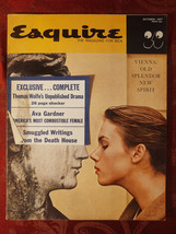 Esquire October 1957 Etchika Choureau Ava Gardner Norman Vincent Peale . - £10.39 GBP