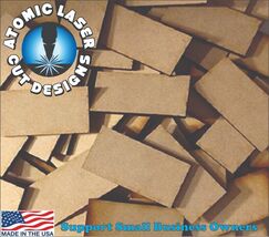 15mm x 30mm Bases x25 Rectangles MDF Miniatures FAST FREE SHIPPING #1 US... - $7.91