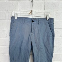 Banana Republic Girlfriend Fit Pants Womens 2 Blue Striped Preppy - $19.59