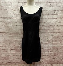 DVF Diane Von Furstenberg Sleeveless Mini Slip Dress Black Silk Crepe St... - $109.00