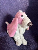 Small Purple &amp; Gray Plush Hush Puppies Puppy Dog Stuffed Animal – 6 inches high - £7.56 GBP