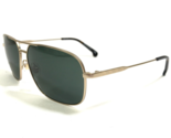 Brooks Brothers Sunglasses BB4030S 152871 Matte Gold Aviators with Green... - $121.74