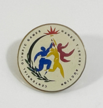 Centennial Olympic Games Hanes T-Shirt Auction Lapel Pin - £7.78 GBP