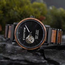 Minimalist Gift For Him - Custom Minimalist Watch - Wood Watches For Men... - $197.00