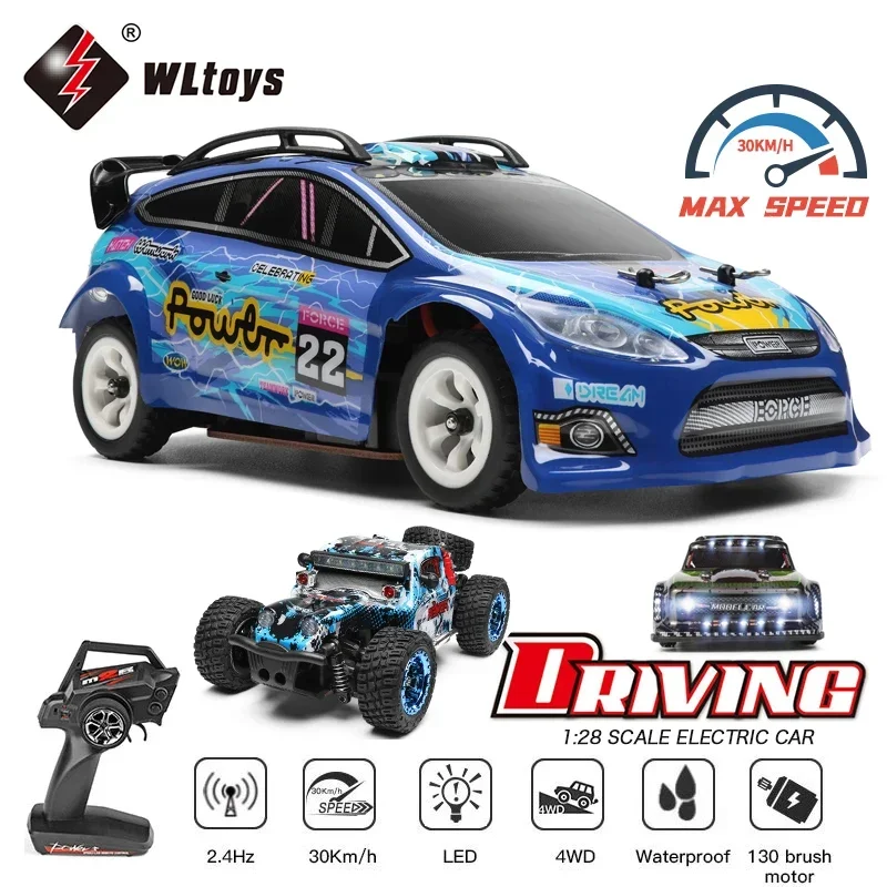 WLtoys 1:28 284010 284161 2.4G Racing Mini RC Car 30KM/H 4WD Electric High Speed - £70.42 GBP+