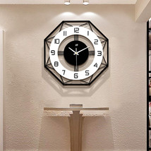 Decorative Big Wall Clock Non Ticking Battery Operated Quartz for Bathro... - £138.35 GBP