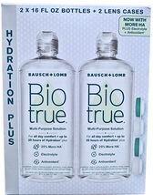 Baush+Lomb Biotrue Hydration Plus Multipurpose Solution 2 x 16 Fl Oz EXP... - $37.81