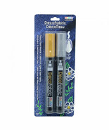 Uchida Deco Fabric Marker 2 Pack Gold and Silver - $14.41 CAD
