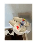APL Women&#39;s Big Logo TechLoom Slide Sandals, Vegan, Neon White Sz 9NWT - $139.46 CAD