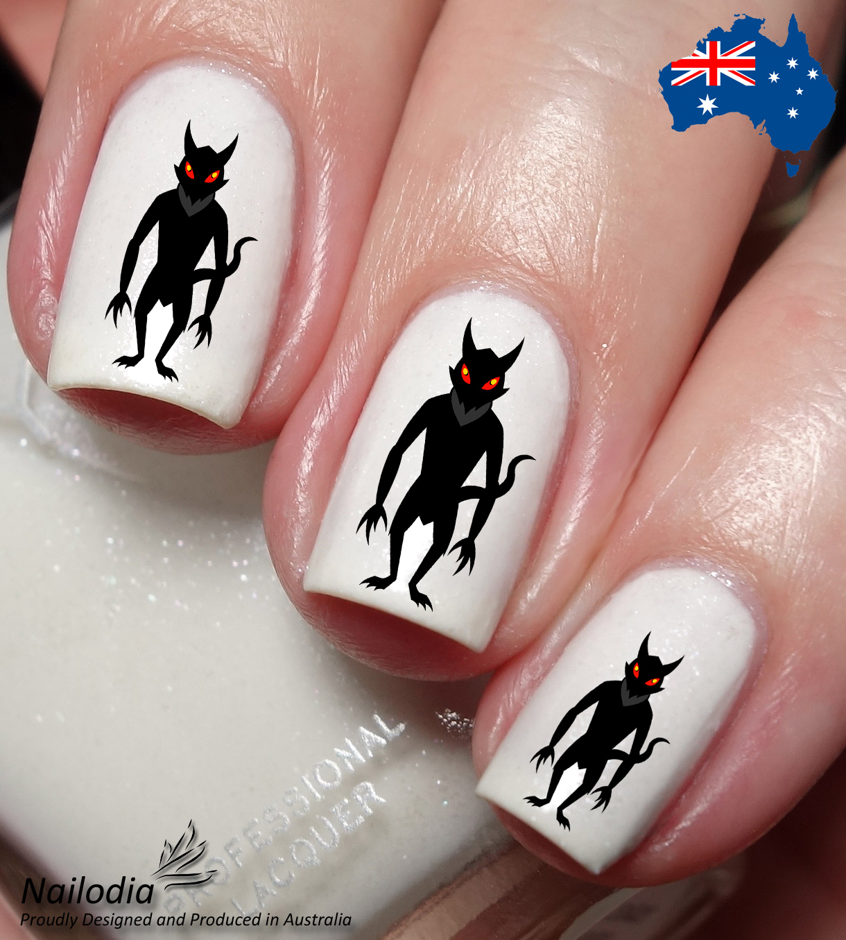 Myth Spooky Scary Animal Nail Art Decal Sticker Water Transfer Slider