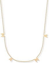14K Gold Plated Mama Pendant Necklace for Women Mother Day Gift Chain Da... - £25.69 GBP