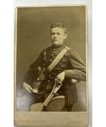 WW 1 Military Photo Vintage CDV Photo by  Bernhard Hakelier Orebro Sweden - $24.70