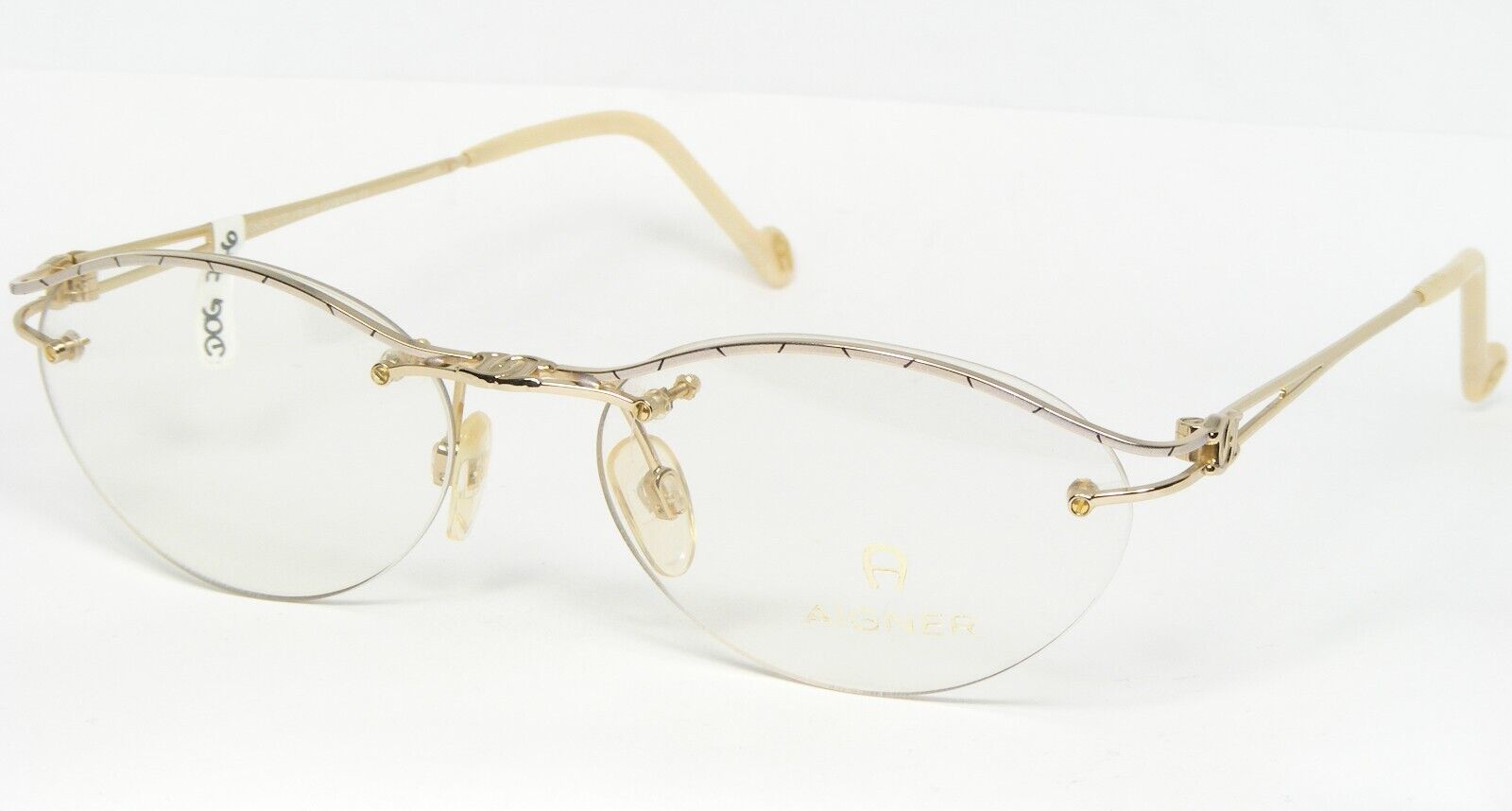Vintage Etienne Aigner EA376 43 Oro/Argento Unico Occhiali Telaio 53-16-... - $76.32