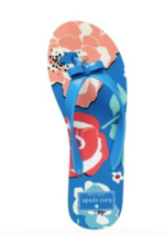 KATE SPADE New York FIFI Blue FLORAL Bow Front FLIP FLOPS ( 8M ) Free Sh... - £58.55 GBP