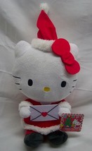 Sanrio Christmas Hello Kitty In Santa Suit 10&quot; Plush Stuffed Animal Toy New - £15.57 GBP