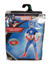Teens Captain America Partysuit Skin Suit Halloween Costume Medium 1Pc Suit New - £12.20 GBP