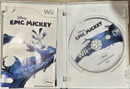 Disney Epic Mickey (Nintendo Wii, 2010) Manual and Disc Only, No Cover Art - £4.61 GBP