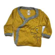 Koala Baby Yellow Kimono Wrap Long Sleeve Dino Yellow Top Newborn New - £6.17 GBP