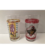 Set of 2 Kentucky Derby 12 Ounce Drinking Glasses 123 and 129th Runnings  - $20.18 CAD