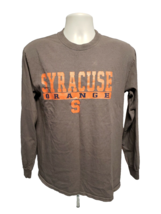 Syracuse University Orange Adult Medium Gray Long Sleeve TShirt - £11.63 GBP