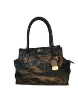 Petunia Pickle Bottom Handbags Black Leather Transatlantic Tote Purse Ob... - £46.45 GBP