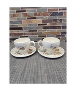 2 Vintage Random Harvest, Red Wing Pottery, Cup &amp; Saucer, Futura Shape 1955 - $25.00