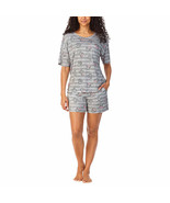 Disney Short Sleeve  &amp; Shorts Pajama Set Grey Minnie Mouse Women&#39;s Sz M-... - $23.14