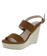 Womens Sandals Montego Bay Brown Espadrille Wedge Platform Shoes-size 12 - £20.23 GBP