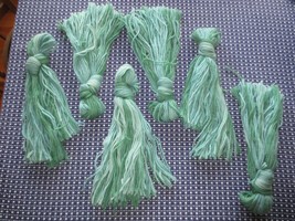 6 Hanks Variegated Aqua Wool Or Wool Blend Yarn - 14 Oz. Total - £11.94 GBP
