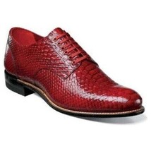 Stacy Adams Madison Anaconda Print Leather Shoes Red 00055-600 image 13