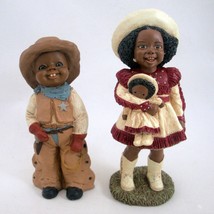 All God&#39;s Children Figurines 2pc Eli #41 Krishna Edition #11 Cowboy Cowg... - $49.00