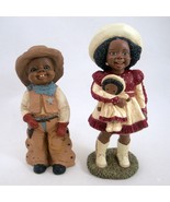 All God&#39;s Children Figurines 2pc Eli #41 Krishna Edition #11 Cowboy Cowg... - £36.86 GBP