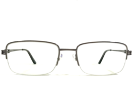 Bulova Eyeglasses Frames Overbrook Gunmetal Grey Rectangular 57-19-140 - £38.78 GBP