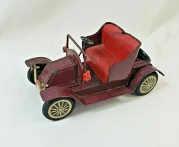 Vintage Metal Tin Litho Friction Toy Antique Car AX-123 - Made in Japan - WORKS - £23.48 GBP