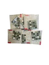 Elida Glass Tiles Decorative Mosaic Inserts Set of 6 - $16.43 CAD
