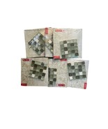 Elida Glass Tiles Decorative Mosaic Inserts Set of 6 - $16.44 CAD