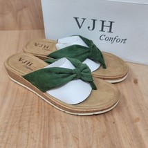 VJH Confort Women’s Flip Flops 7.5 M Suede Comfort Walking Light Sandals... - $28.87