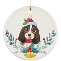 Cute Basset Hound Dog Ornament Christmas Gift Home Decor For Pet Puppy Lover - £11.62 GBP