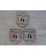 3 Lords &amp; Ladies 25th Anniversary Square Dancing Souvenir Tags (#6212) - £8.64 GBP
