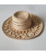 Handmade Women Real Straw Hat Made in Guatemala Size 54 ( Small ) - £9.15 GBP