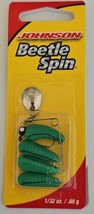 Johnson Beetle Spin 1 INCH 1/32 oz Green Black .88g Fishing Lure Bait  - £5.46 GBP
