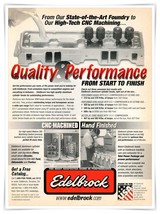 Edelbrock Performer Aluminum Cylinder Heads Vintage 2000 Full Page Magaz... - £7.66 GBP
