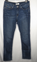 Yummie Women&#39;s Straight Denim Jeans Size 29 Mid Rise Whiskered 5 Pockets - $19.99