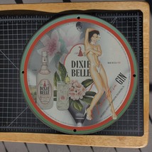 Vintage 1946 Dixie Belle Distilled London Dry Gin Porcelain Gas &amp; Oil Metal Sign - £99.62 GBP
