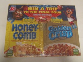 POST Cereal Box 2001 HONEY-COMB &amp; GOLDEN CRISP DUAL PACK Display Shrink-... - $51.83