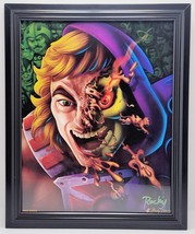 Framed Autographed Art Print of &quot;He-Man/Skeletor&quot; by Rocky Davies-FM1 - £18.68 GBP