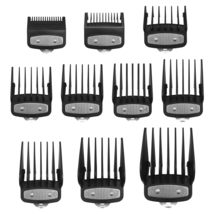 Metal Hair Clipper Guards Guide Combs,from 1/16inch to, Black 10 pack - £7.08 GBP