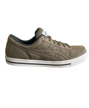 ASICS Unisex Sneakers Aaron Solid Green Comfortable Size UK 6 HY527 - £29.61 GBP