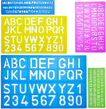 Mr. Pen Letters and Numbers Alphabet Templates, Letter Stencils, Pack of 5 - £9.93 GBP