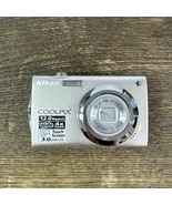 Nikon COOLPIX S4000 12.0MP Touch Screen Digital Camera - silver FOR PARTS - $18.87